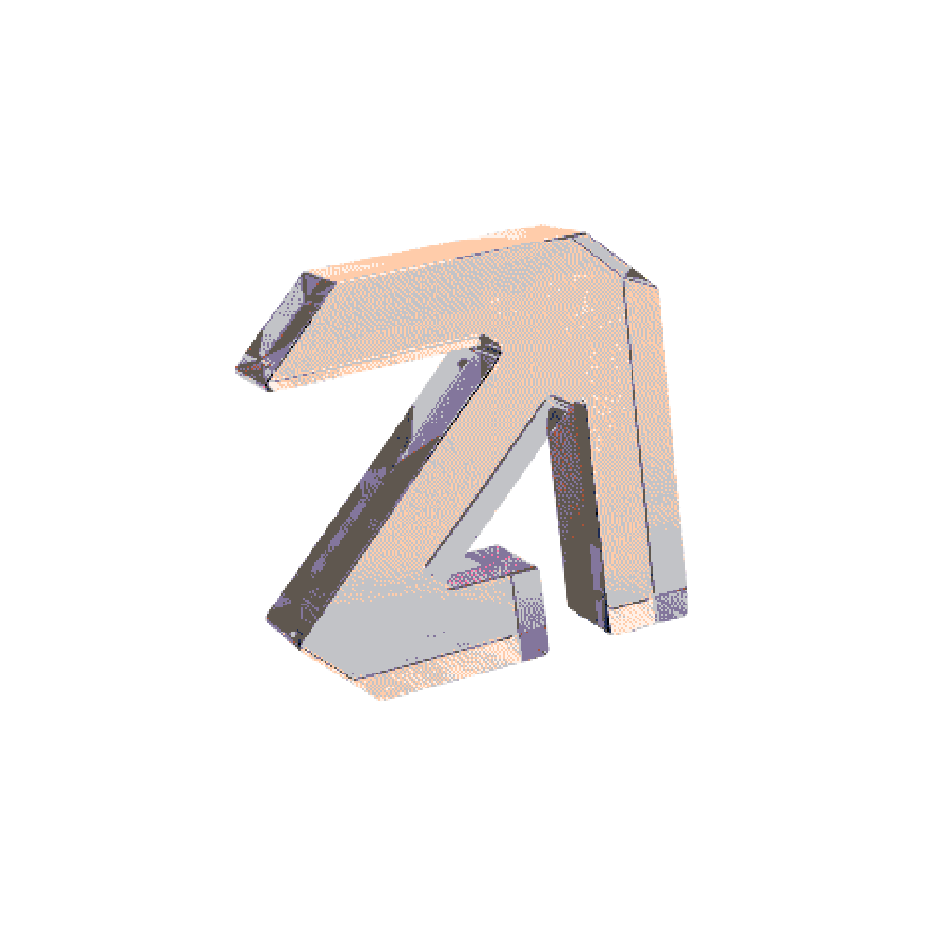 Dithered glass mark