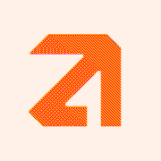 Dithered orange tile mark